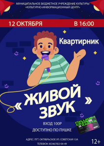 Квартирник "Живой звук"